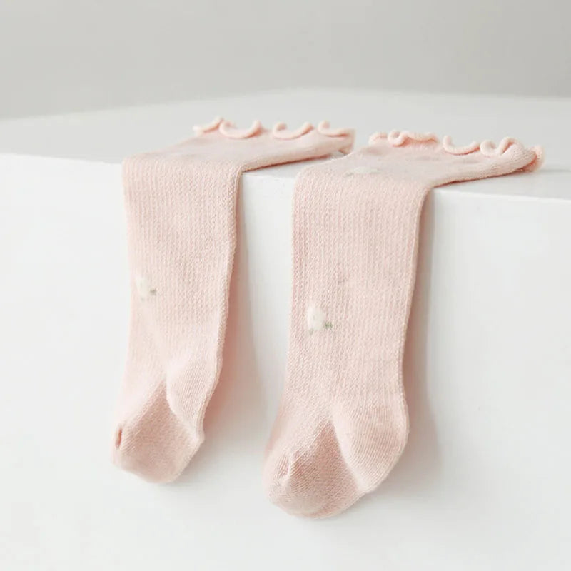 Summer Lovely Baby Socks Thin Newborn Over-Knee Long Tube Cotton Stockings Infant Anti-mosquito Socks