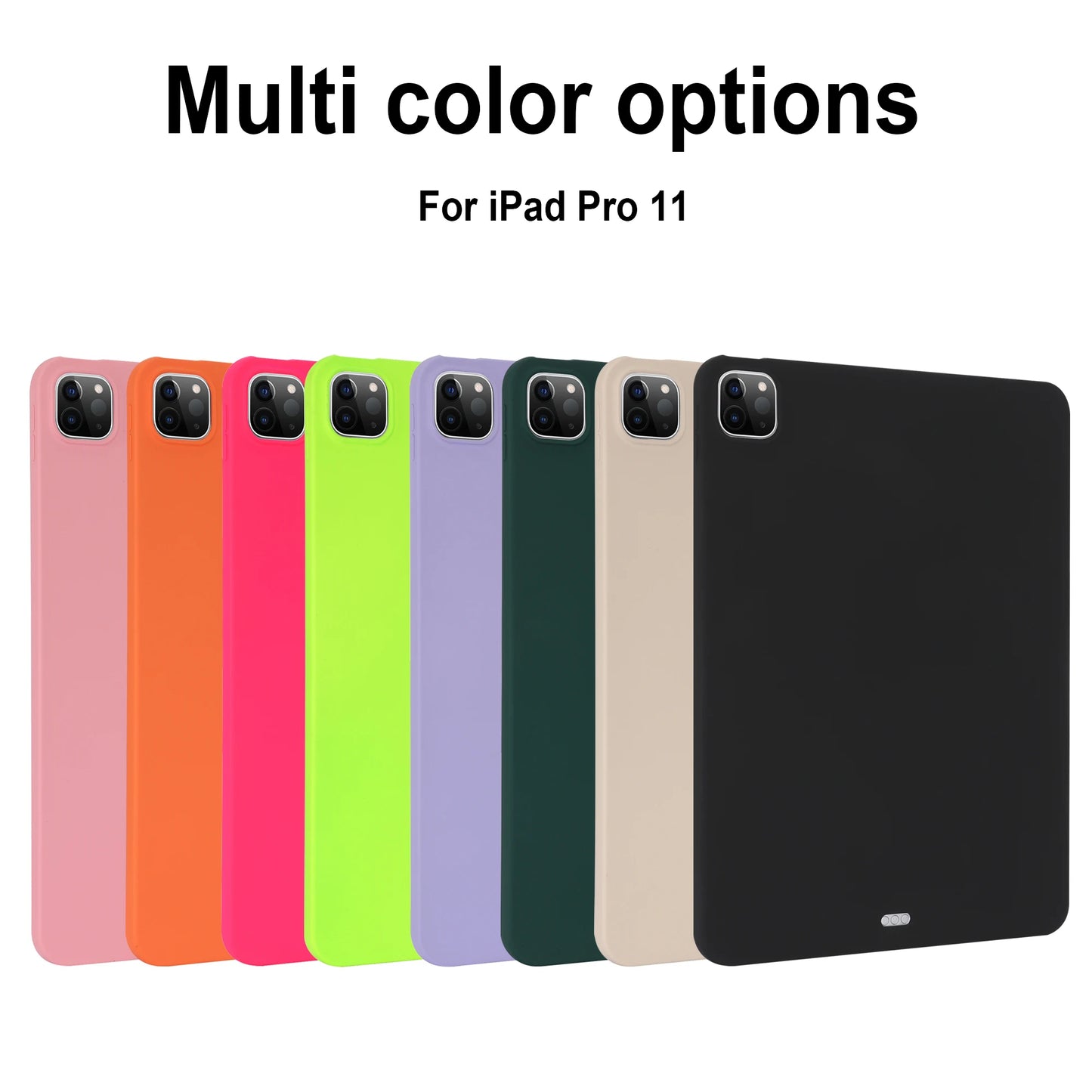 Candy Color Case For iPad Air Pro 13 2024 M2 M4 Pro 12.9 2018 2020 2021 2022 3rd 4th 5th 6th Generation TPU Cover Kids Friendly