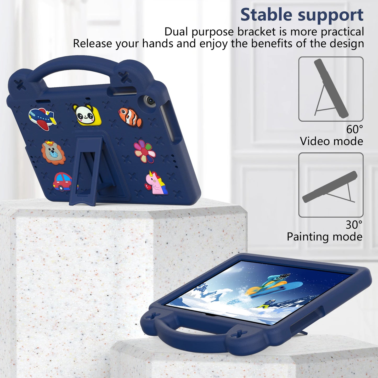 EVA Bear Stand Case For Huawei MatePad SE 10.4 10.1 Pro 10.8 12.6 T 10 10s Kids Capa Cover For MediaPad T5 10.1 M6 8.4 M5 Lite 8