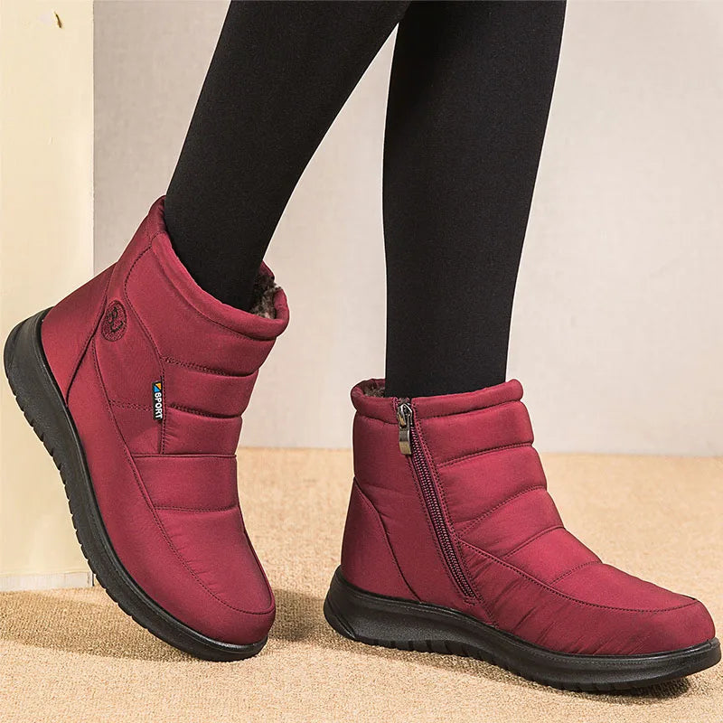 Women Boots 2022 Winter Shoes For Women Ankle Boots Waterproof Snow Boots Black Short Winter Botas Mujer Casual Botines Female