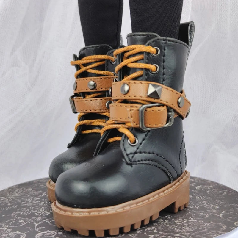 1/4 Bjd Shoes Msd Casual Punk Military Boots 1/3 Bjd Doll Snow Boots Shoes For Dollfie DREAM MID DK LUTS SOOM DOD Dollmore Luts