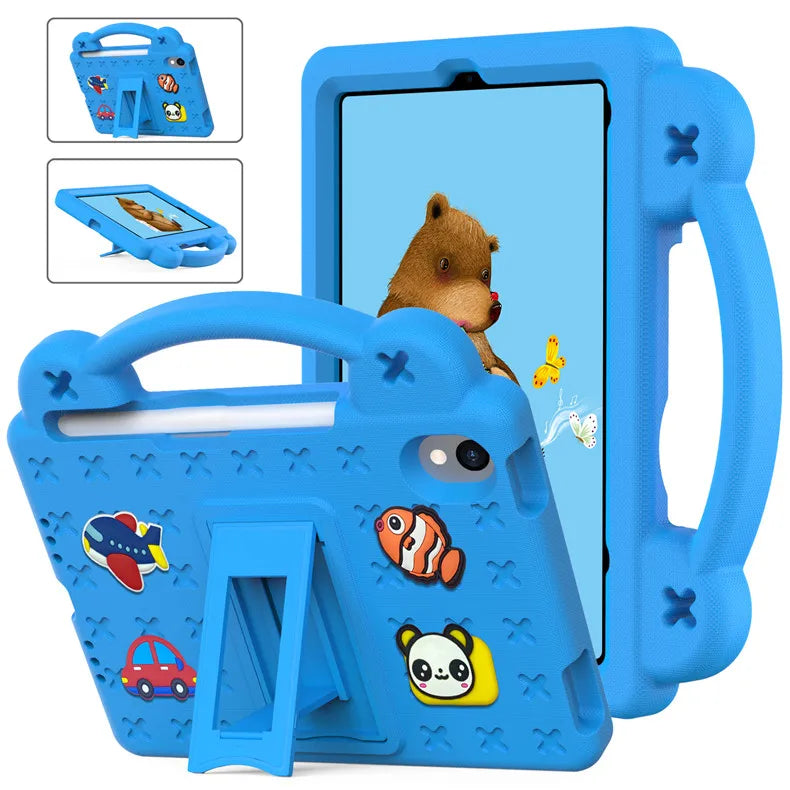 EVA Bear Stand Case For iPad 10th Air 4 5 10.9 Pro 11 10.5 9.7 2017 2018 Air 3 2 1 10.2 7-8-9th Kids Cover For Mini 1 2 3 4 5 6