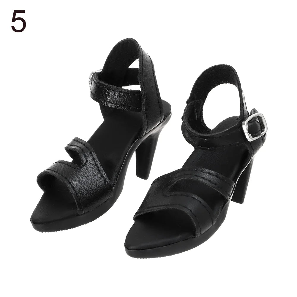 1Pair 1/3 Doll Shoes High Quality PU Boots Miniature High Heel Sandals For 60cm Doll Clothes Accessories Play House Kids Toys