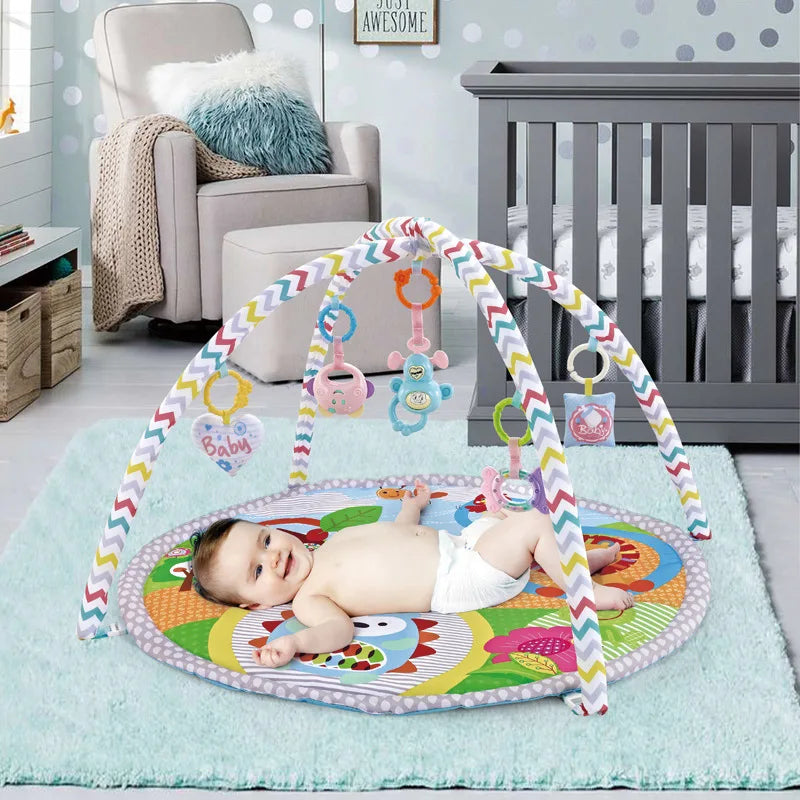 Educational Fitness Frame For Children Play Mat Rack Crawling Blanket Infant Play Rug Gift Kids Activity Mat Gym Baby Toys