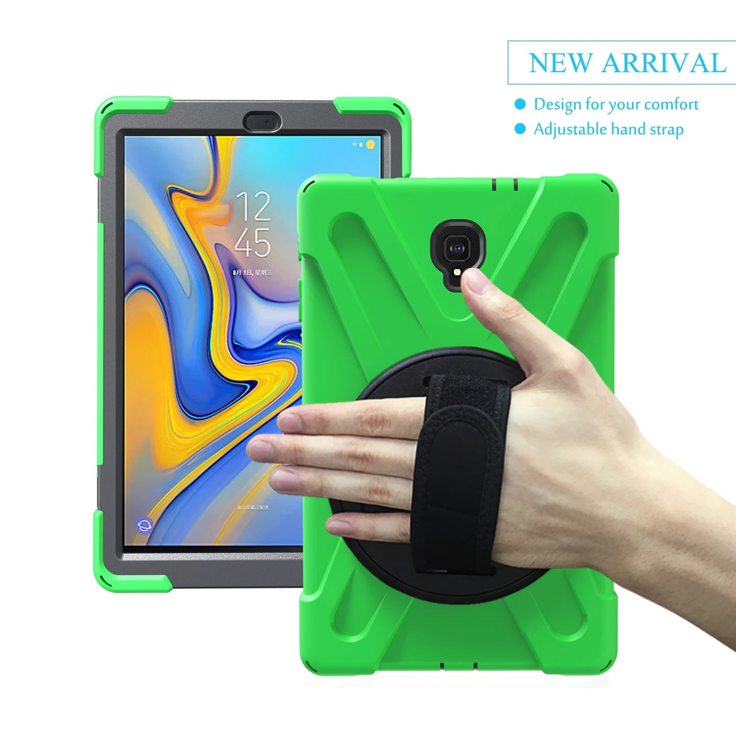 Rotating Hybrid Case For Samsung Galaxy Tab S5E SM-T720 T725 A 10.5 T590 T595 10.1 T510 T515 Rugged Cover Hand Shoulder Strap