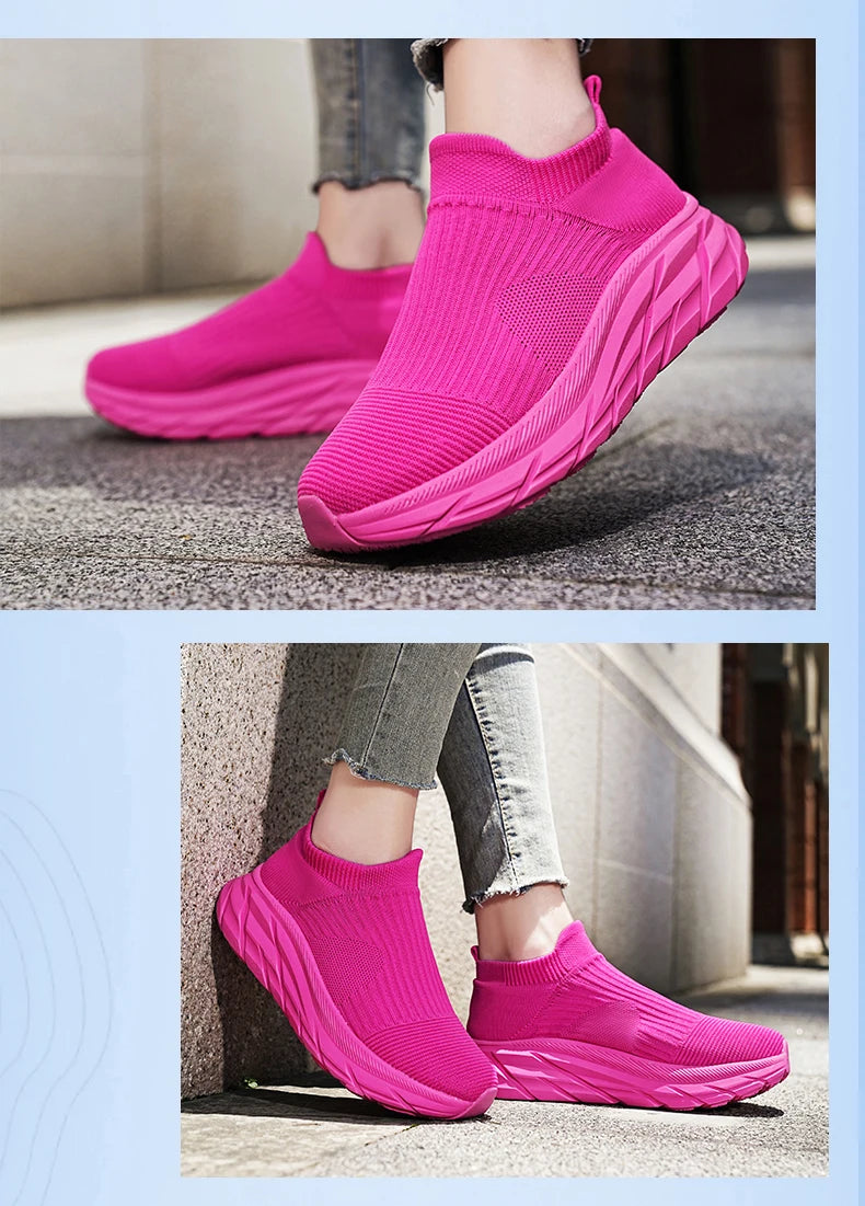 Designer Women Sock Shoes Tenis Feminino Flannel Socks Sneakers Women Spring Autumn Platform Shoes Zapatillas Mujer Basket Femme