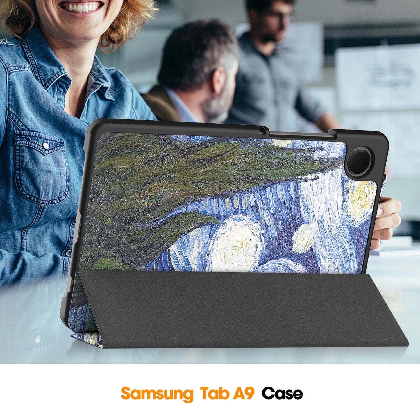 For Samsung Galaxy TAB A9 8.7inch Tablet Leather Material Is Dust-Proof Drop-Proof Scratch-Proof And Comes With A Sleep Function