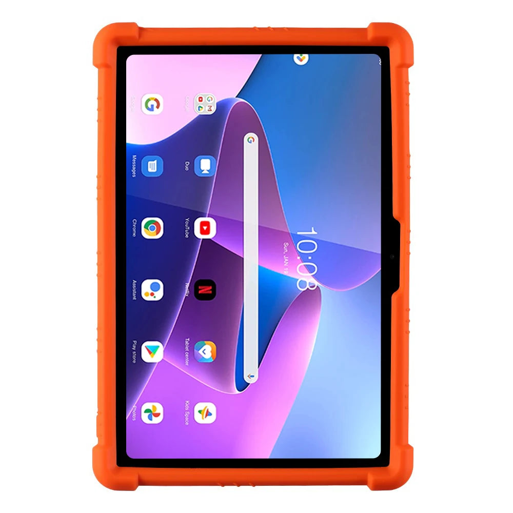 Adjustable Stand Case for Lenovo Tab M10 3rd Gen 2022 10.1 inch TB-328FU TB-328XU Soft Silicone Cover Shockproof Kids Safe Shell