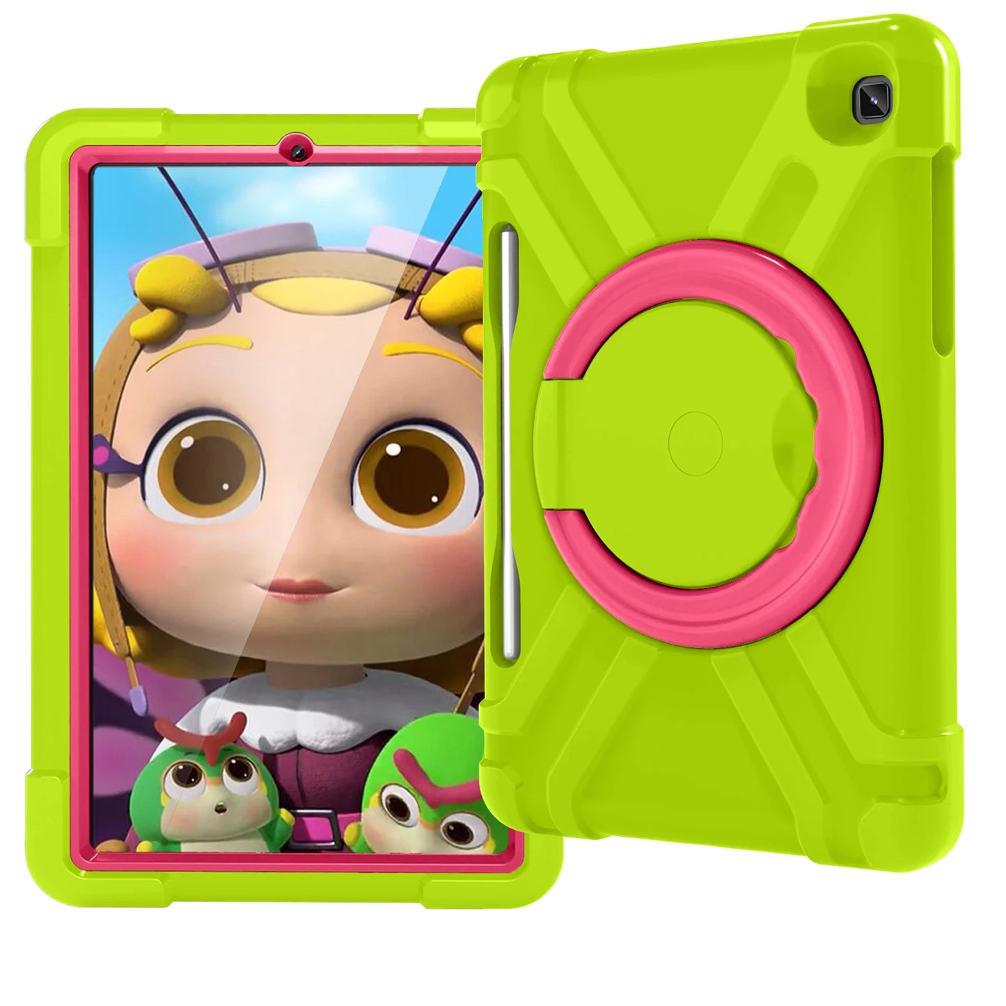 EVA PC Kids Case Universal For Samsung Galaxy Tab S6 Lite10.4 2024 2022 2020 SM-P620 P625 P613 P619 P610 P615 360 Rotation Cover