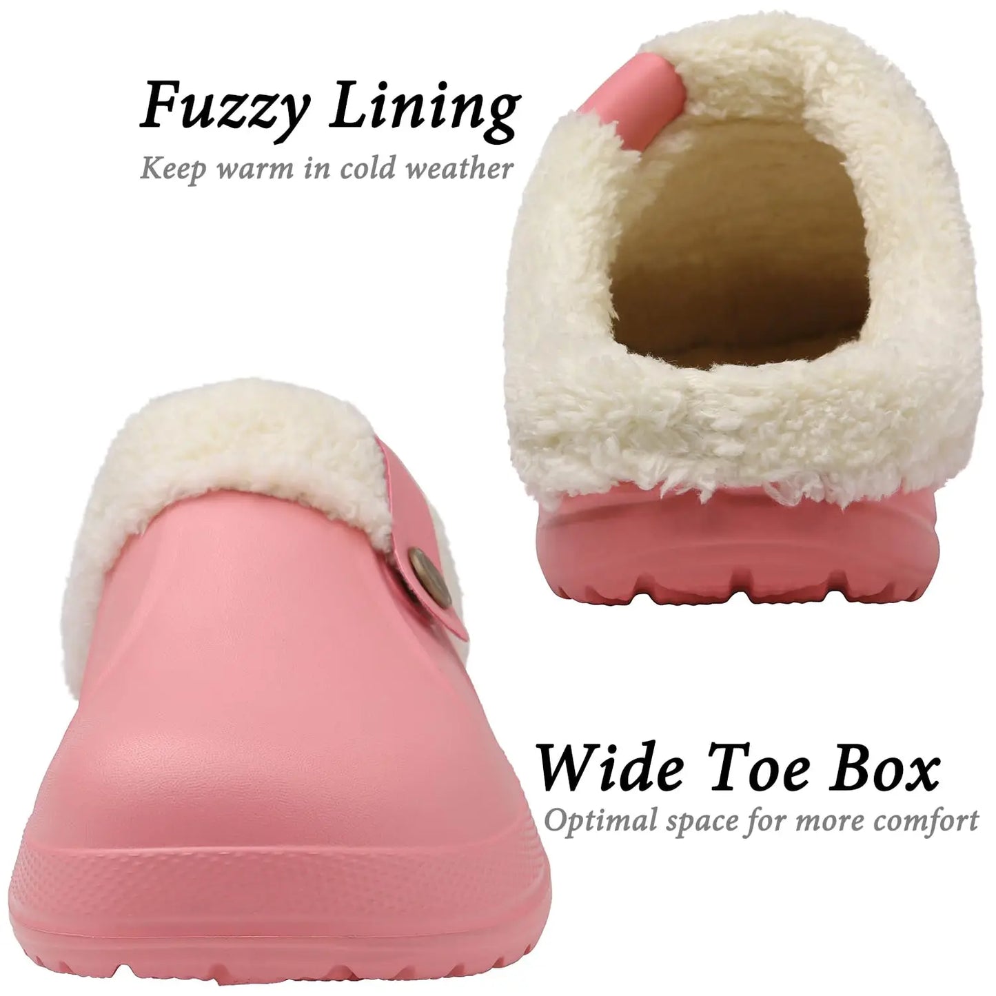 Bebealy Classic Women Men Garden Shoes Outdoor Men Antiskid Slippers Warm Women Waterproof Slippers Indoor Fuzzy Fluffy Slippers