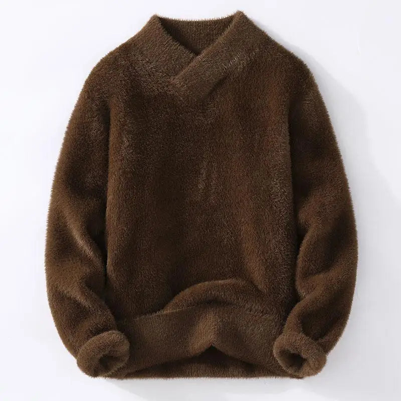 Sweaters men winter korean style mens warm sweater V-neck men sweaters autumn Men's wool pullovers men full size M-XXXL