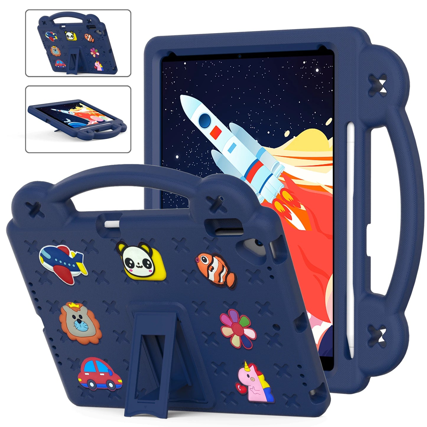 EVA Bear Stand Case For iPad 10th Air 4 5 10.9 Pro 11 10.5 9.7 2017 2018 Air 3 2 1 10.2 7-8-9th Kids Cover For Mini 1 2 3 4 5 6