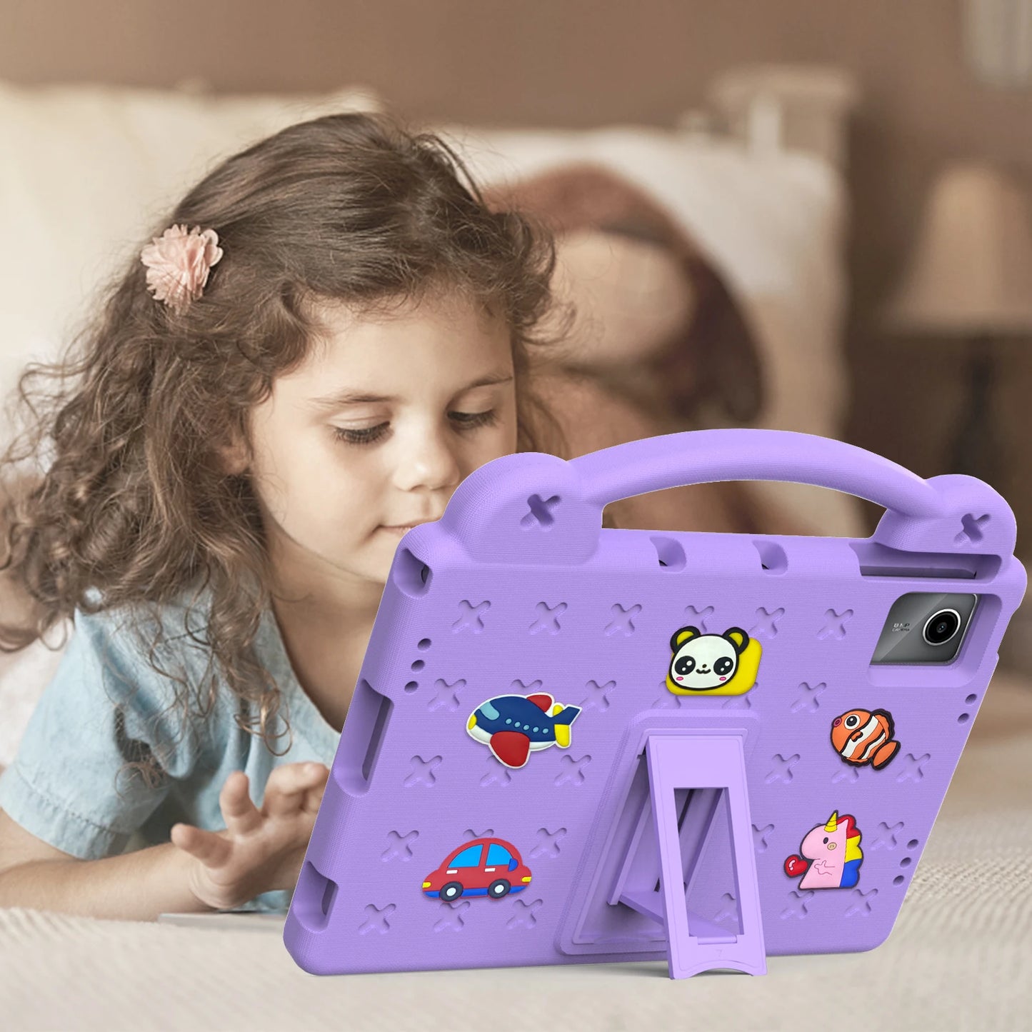 EVA Bear Stand Kids Case For Lenovo Tab M11 K10 Pro M10 Plus 3rd Gen P11 Plus TB-330FU 223FC 125FU 128 FU J606F J607F M8 4th Gen