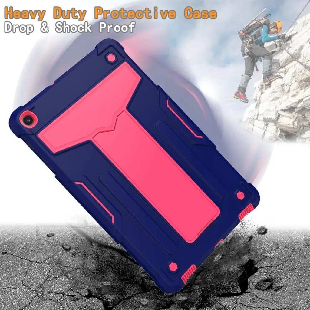 Case for Samsung Galaxy Tab A7 SM-T500 T505 A 10.1 T510 T515 8.4 T307 8.0 T290 T295 Hybrid Kickstand Cover Shockproof Funda Capa