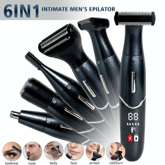 Intimate Areas Haircut Precision Shaver Men Bikini Line Sensitive Razor Balls Eggs Pubic Hair Shaving Trimmer Face Beard Clipper