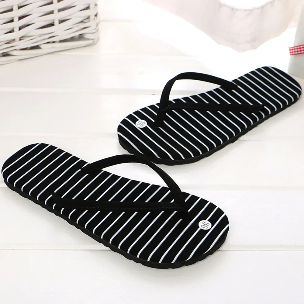 Fashion Summer Rubber Sandals Flip Flops Women Men Leopard Slippers Ladies Shoes Indoor Outdoor Flip-Flops Beach Flat Slides