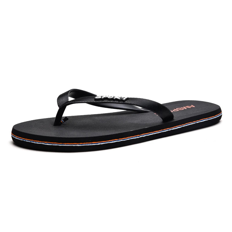 Men's flip flops for summer wear, new outdoor daily anti slip splint flip flops for men's beach shoes