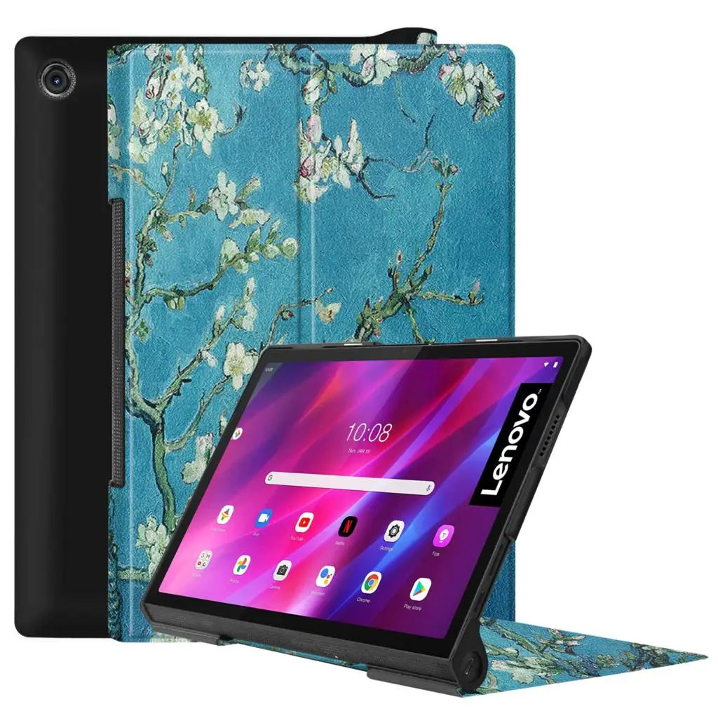 Luxury PU Leather Case For Lenovo Yoga Tab 13 11 YT-K606F YT-J706F 2021 Yoga Smart Tab  10.1 2019 YT-X705F YT-X705X Stand Cover