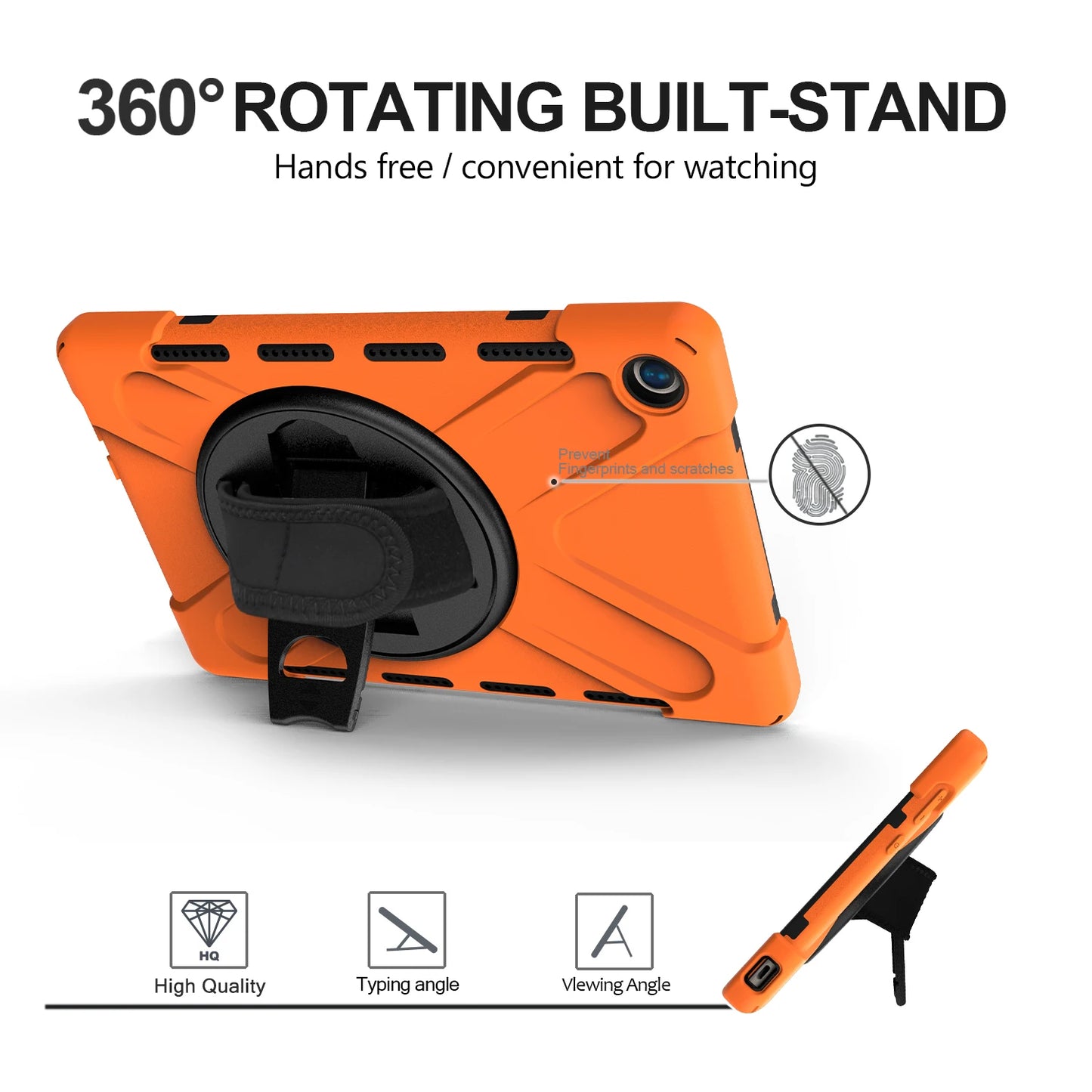 Rotating Hybrid Case For Huawei MediaPad M6 M5 Pro 10.8 MatePad 10.4 Heavy Duty Rugged Cover Hand & Shoulder Strap Shockproof