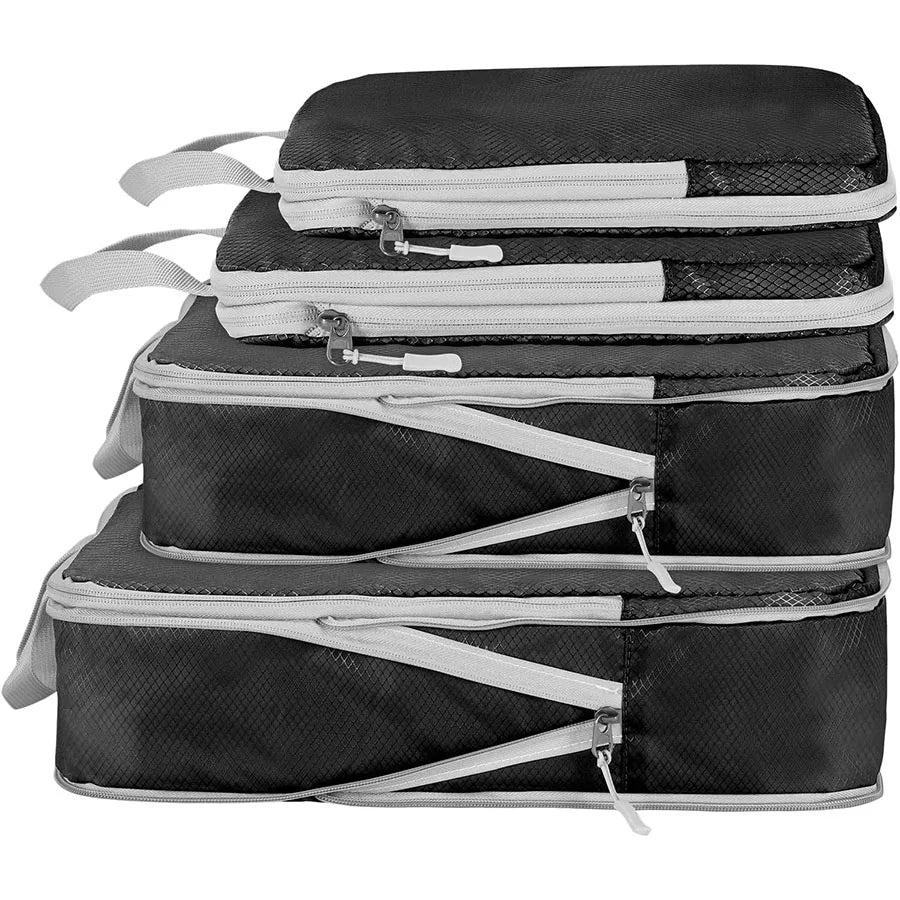 4 pcs Travel storage bag set  pvc storage bag luggage storage bag wear-resistant compression storage bag