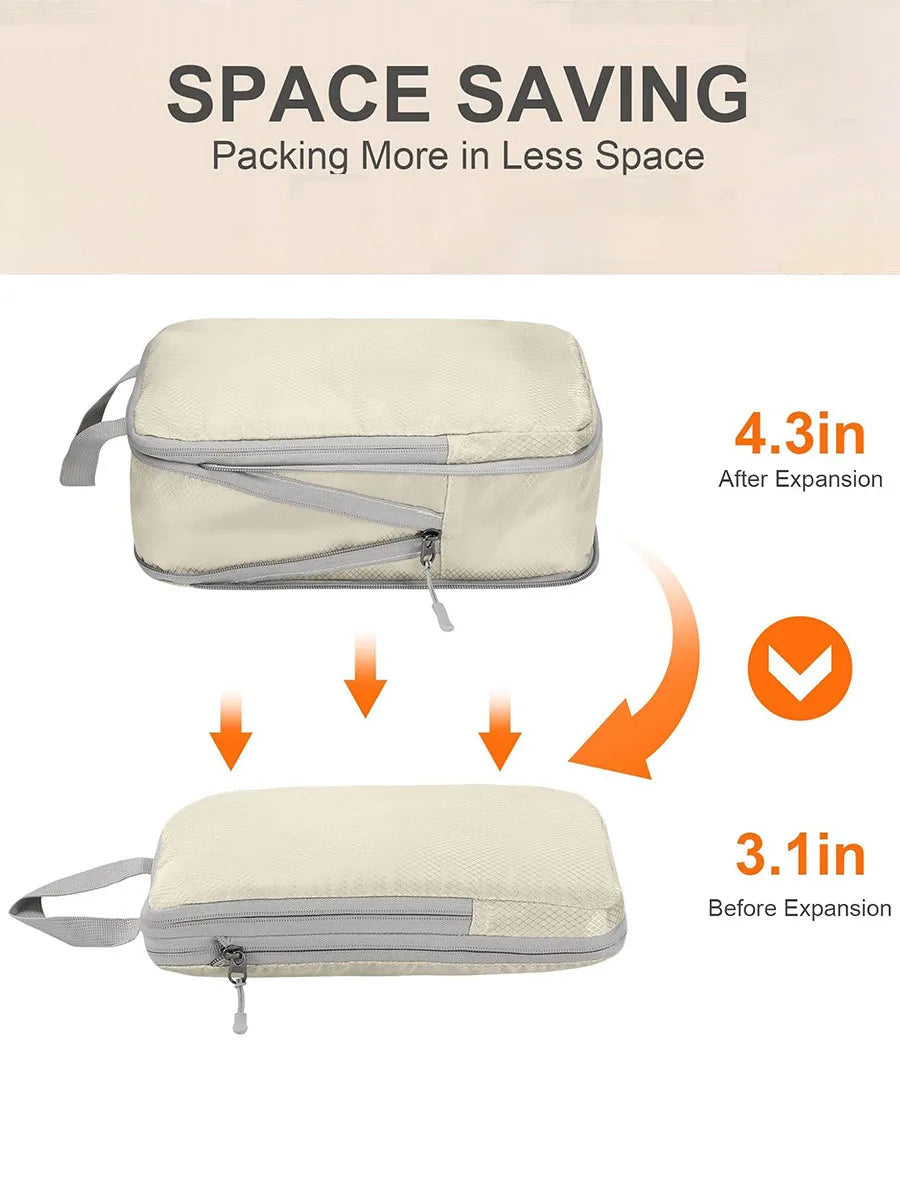 4 pcs Travel storage bag set  pvc storage bag luggage storage bag wear-resistant compression storage bag