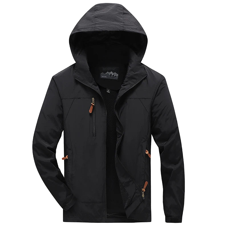 Spring And Autumn Coat Men's Trendy Mountaineering Clothes Windbreaker Outdoor Sports Jacket Men's Wear