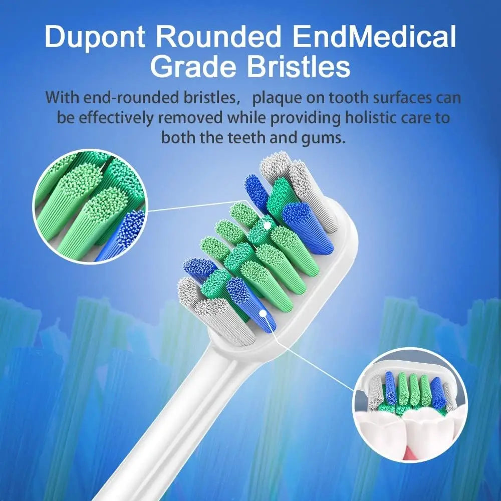 12pcs Replacement Toothbrush Heads for Philips Sonicare C3 Premium Plaque Control HX9044/65 G3 Premium Gum Care HX9054/65