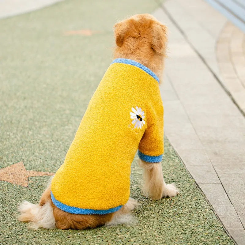 Dog Clothes for Large Dogs Fleece Dog Hoodies Autumn Winter Pet Dog Pajamas Big Dogs Coat Golden Retriever Labrador Costumes