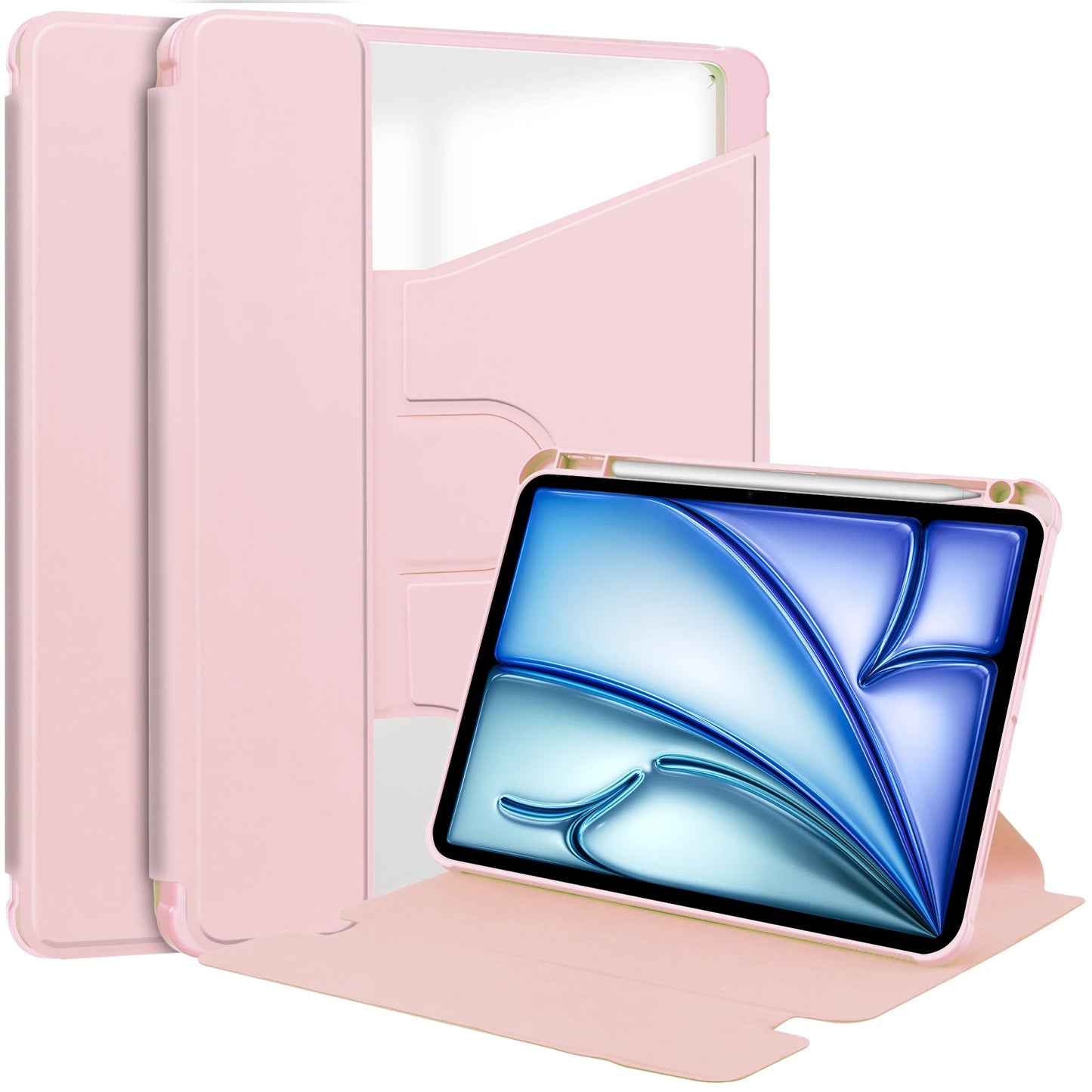 Case Universal For iPad Air 13 M2 2024 A2903 A2898 Pro 12.9 2022 2021 2020 2018 3rd 4th 5th 6th Generation 360 Rotatable Cover