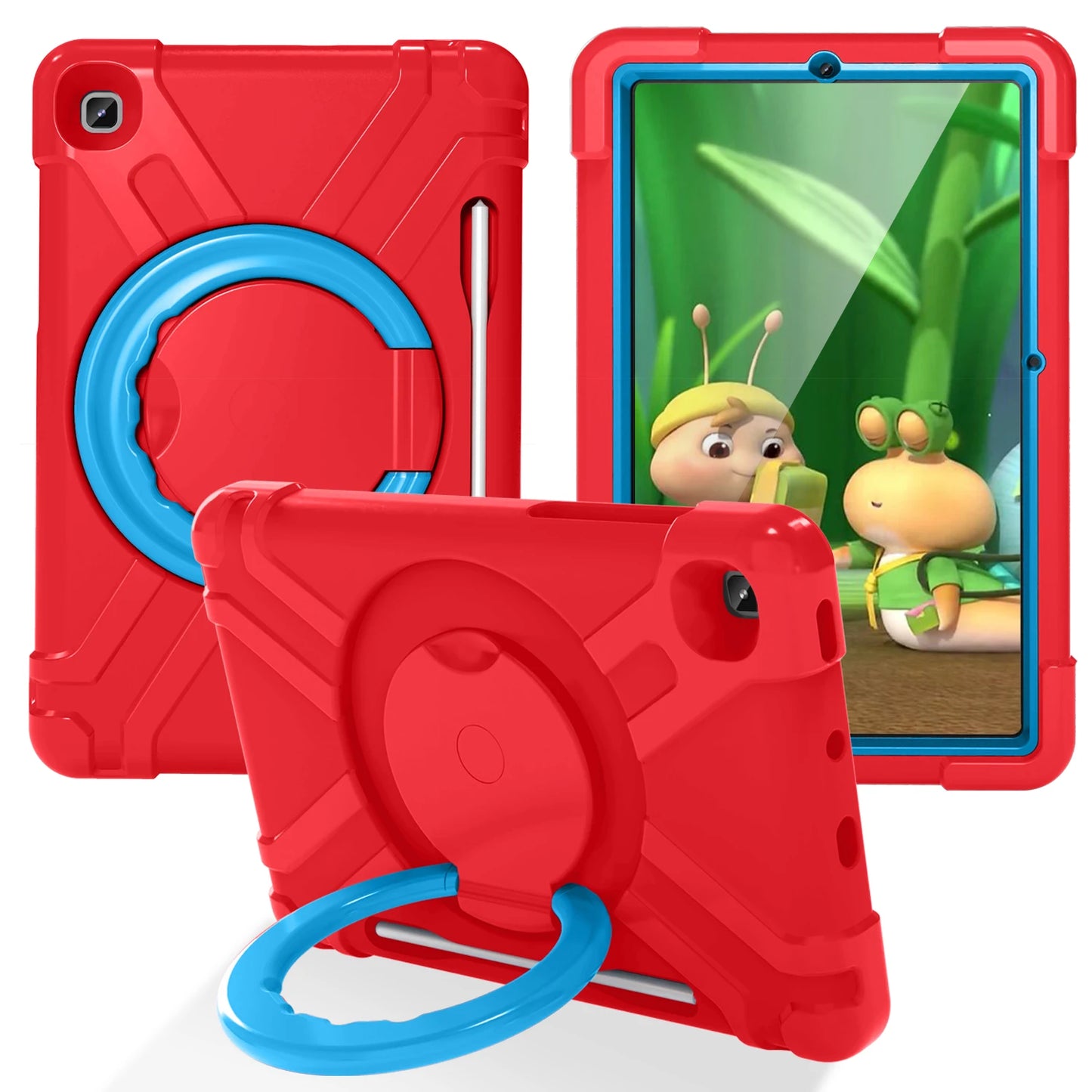 EVA PC Kids Case Universal For Samsung Galaxy Tab S6 Lite10.4 2024 2022 2020 SM-P620 P625 P613 P619 P610 P615 360 Rotation Cover