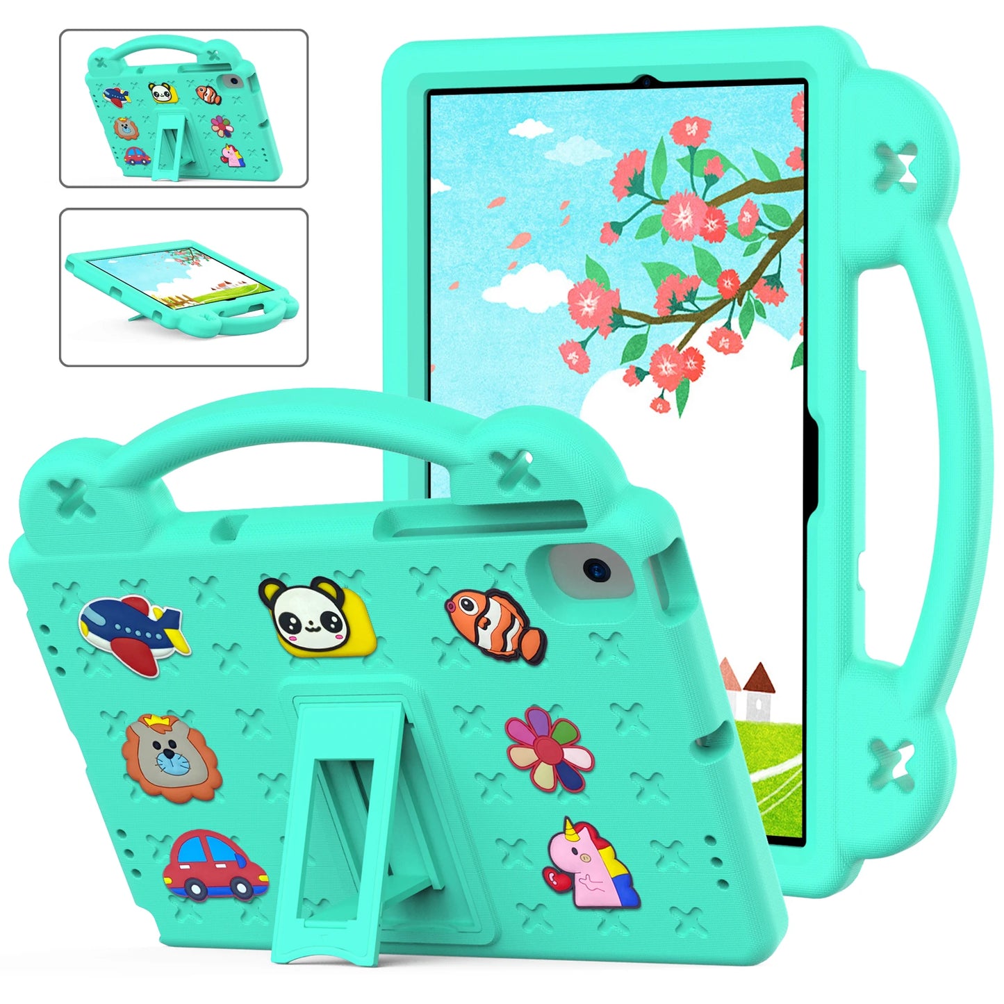 EVA Bear Stand Case For Huawei MatePad SE 10.4 10.1 Pro 10.8 12.6 T 10 10s Kids Capa Cover For MediaPad T5 10.1 M6 8.4 M5 Lite 8