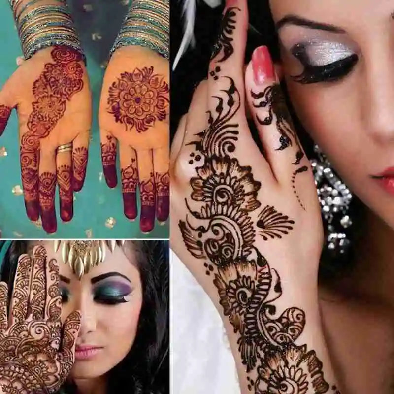 25g Indian Henna Dark Red Tattoo Paste Temporary Henna Cones For Tattoo Body Art Sticker Special Body Art Paint Henna