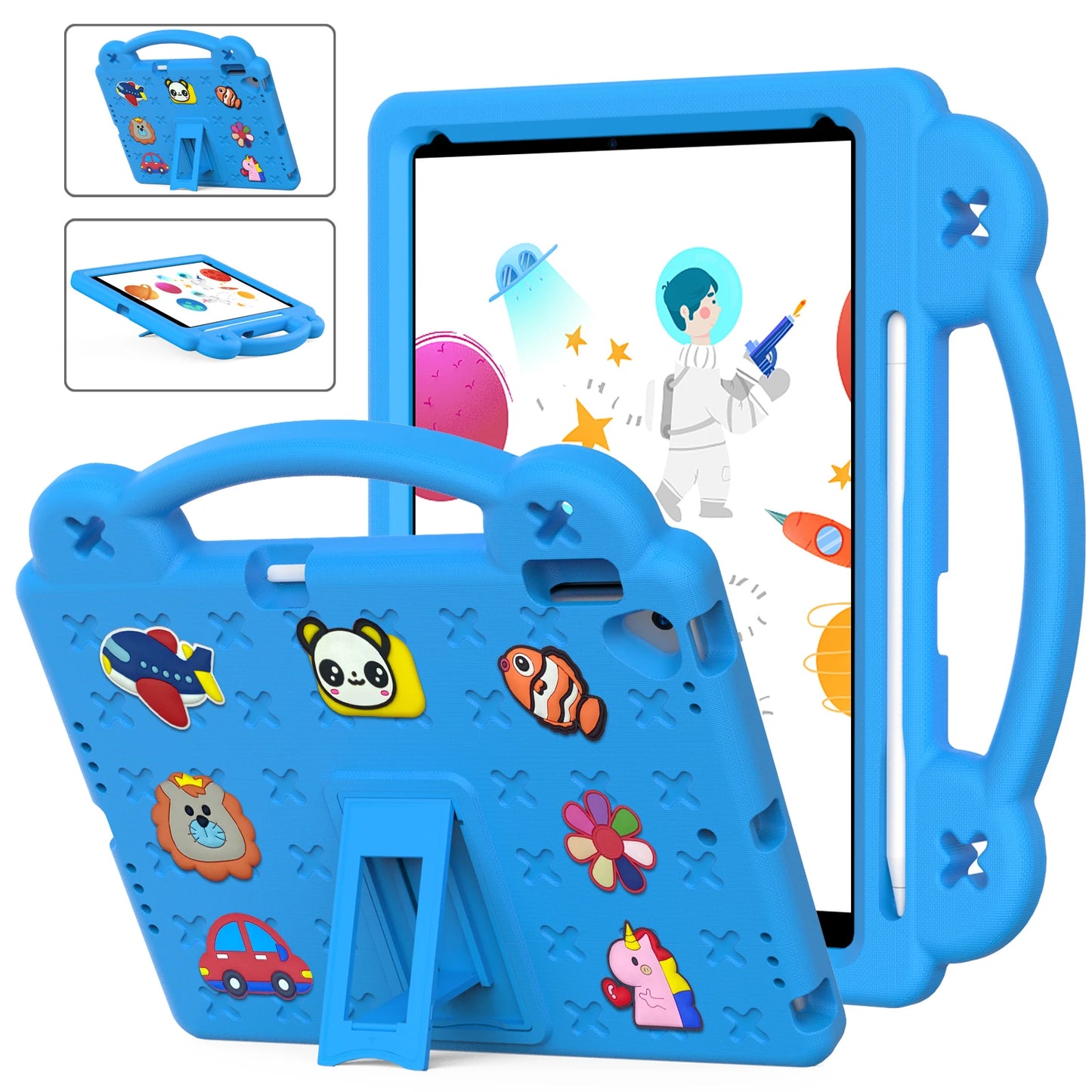 EVA Bear Stand Case For iPad 10th Air 4 5 10.9 Pro 11 10.5 9.7 2017 2018 Air 3 2 1 10.2 7-8-9th Kids Cover For Mini 1 2 3 4 5 6