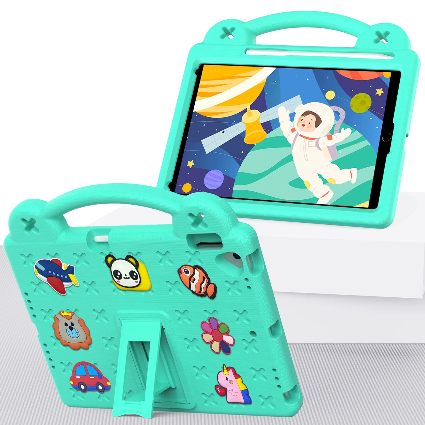 EVA Bear Stand Case For iPad 10th Air 4 5 10.9 Pro 11 10.5 9.7 2017 2018 Air 3 2 1 10.2 7-8-9th Kids Cover For Mini 1 2 3 4 5 6