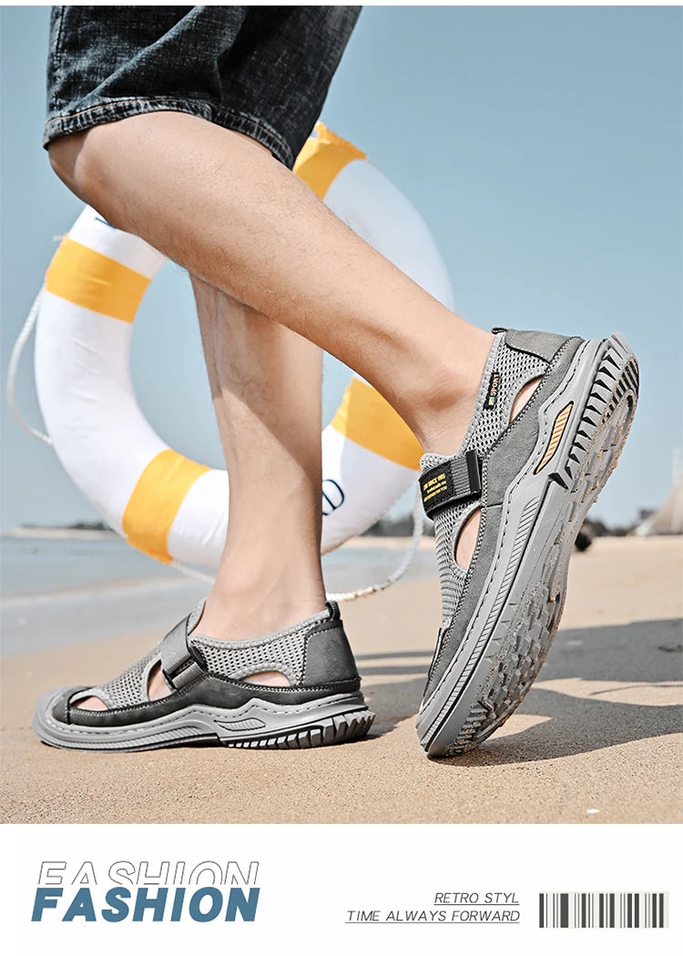 2023 New Sandals Man Fashion  Summer Breathable Outdoor Beach  Casual Comfortable Casual Shoes