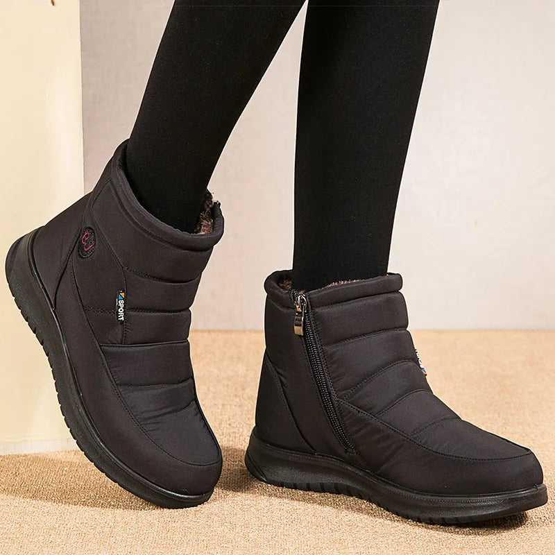 Women Boots 2022 Winter Shoes For Women Ankle Boots Waterproof Snow Boots Black Short Winter Botas Mujer Casual Botines Female