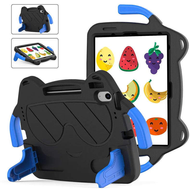 EVA Case for iPad 10.2 10.5 Air 3 10.9 Air 4 5 Pro 11 Kids Safe Cover For iPad 10.9 2022 Kickstand Shockproof With Pencil Holder