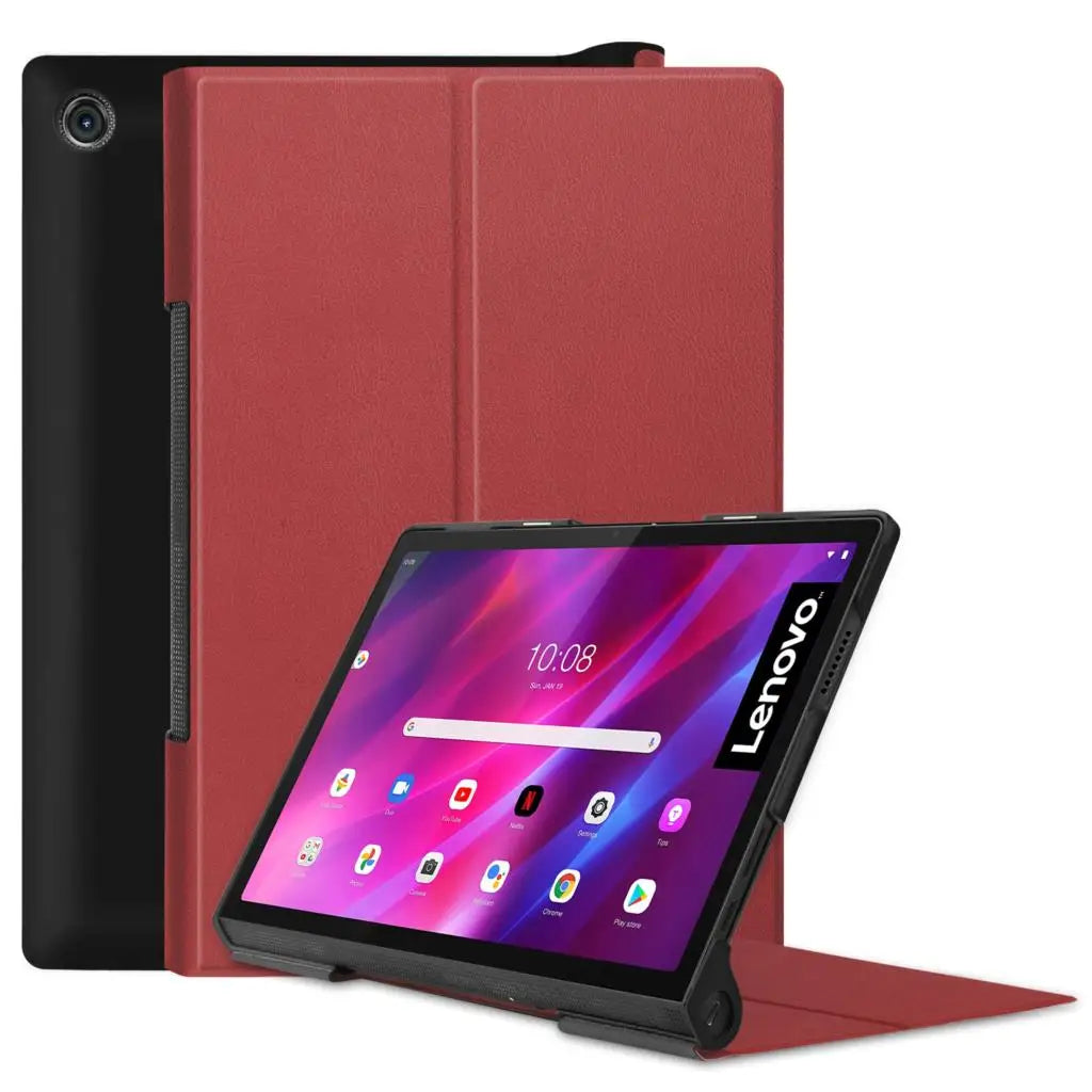 Luxury PU Leather Case For Lenovo Yoga Tab 13 11 YT-K606F YT-J706F 2021 Yoga Smart Tab  10.1 2019 YT-X705F YT-X705X Stand Cover