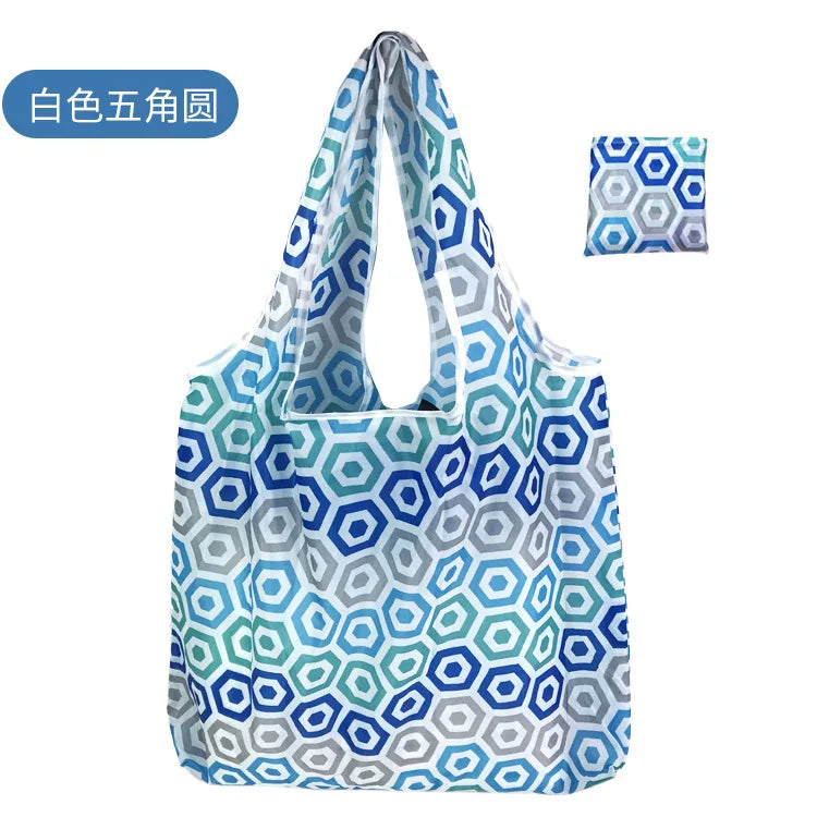 Large Shopping Bag Reusable Eco Bag Grocery Package Beach Toy Storage Bags Shoulder Shopping Pouch Foldable Tote Pouch Package