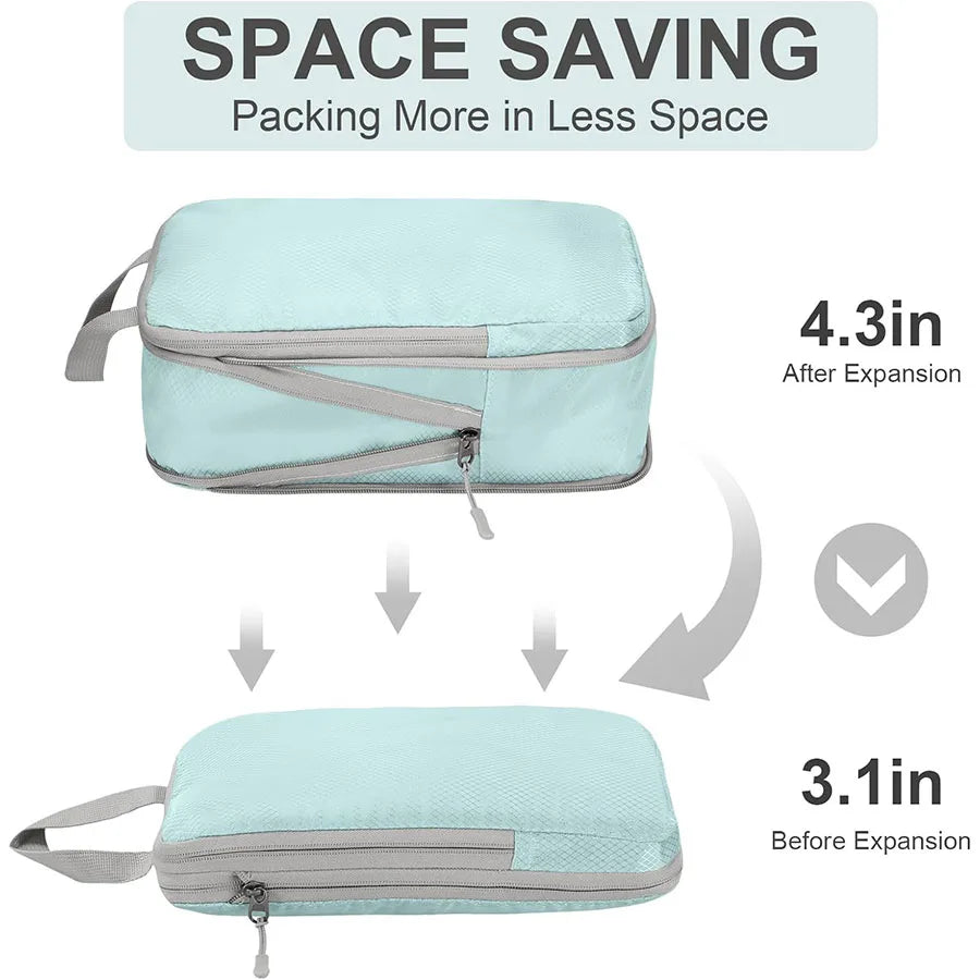 4 pcs Travel storage bag set  pvc storage bag luggage storage bag wear-resistant compression storage bag