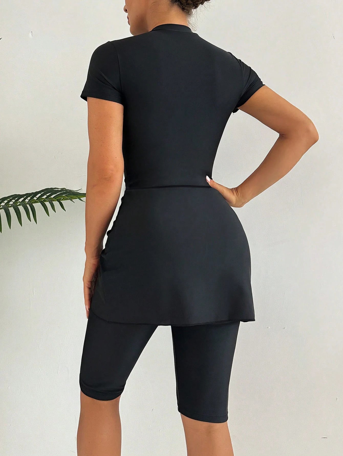3PCS/Set Summer Beach Modest Burkinis Femmes Muslim Swimwears Islamic Women Bathing Swimming Suit Short Sleeve