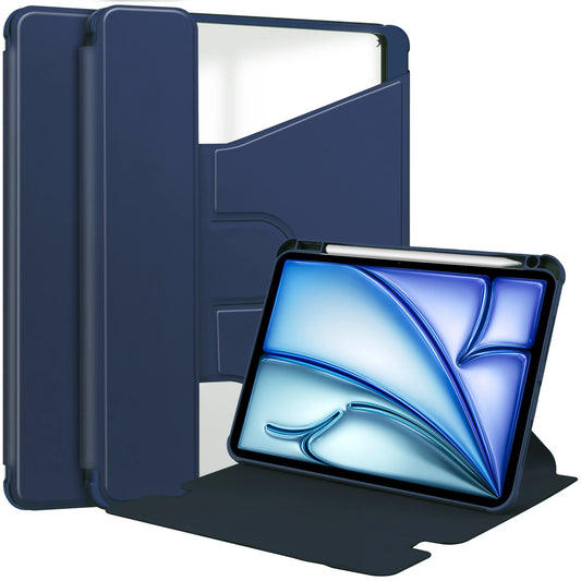 Case Universal For iPad Air 13 M2 2024 A2903 A2898 Pro 12.9 2022 2021 2020 2018 3rd 4th 5th 6th Generation 360 Rotatable Cover