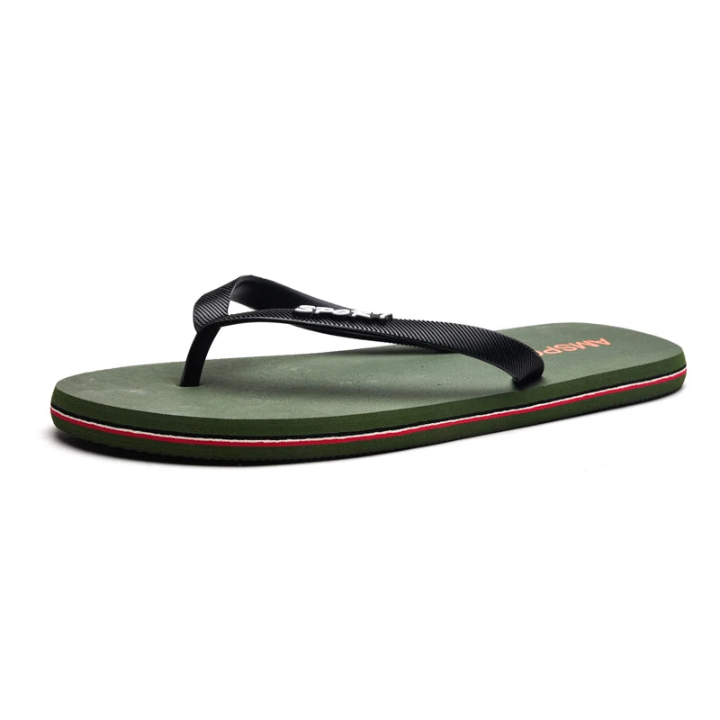 Men's flip flops for summer wear, new outdoor daily anti slip splint flip flops for men's beach shoes