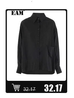 [EAM] High Elastic Waist Linen Dot Embroidery Wide Leg Long Pants New Trousers Women Fashion Tide Spring Autumn 2025 1DJ1548