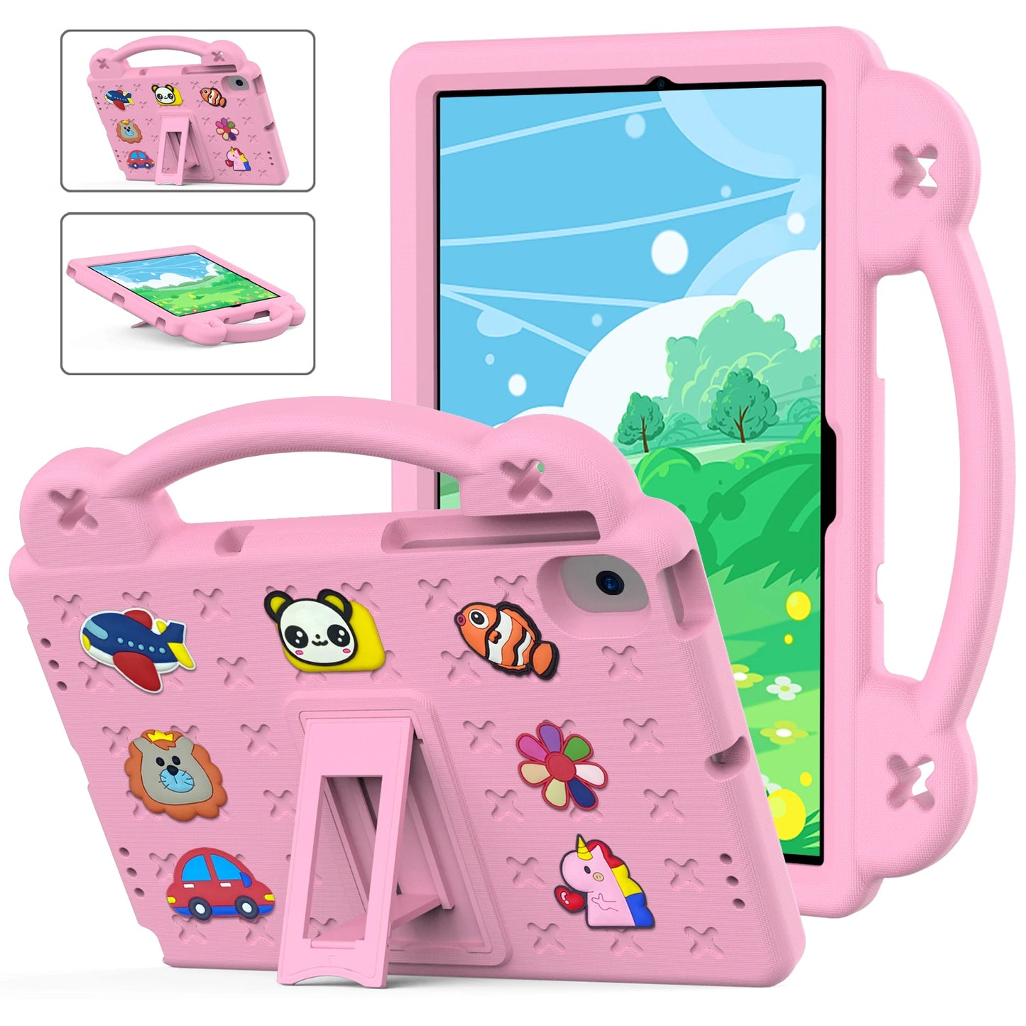 EVA Bear Stand Case For Huawei MatePad SE 10.4 10.1 Pro 10.8 12.6 T 10 10s Kids Capa Cover For MediaPad T5 10.1 M6 8.4 M5 Lite 8