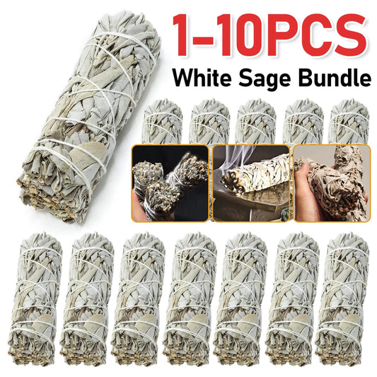 Incense White Sage Bundle Smudge Sticks Home Purification Pure Leaf Purification Meditation Home Cleansing Burning Aromatherapy