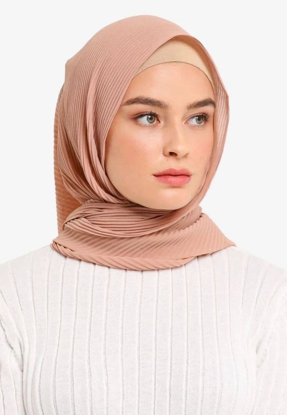 Big Size Pleated Chiffon Hijab Scarf for Muslim Women Turban Pashmina Shawls and Scarves Women Bandana Headband Hijabs Headscarf