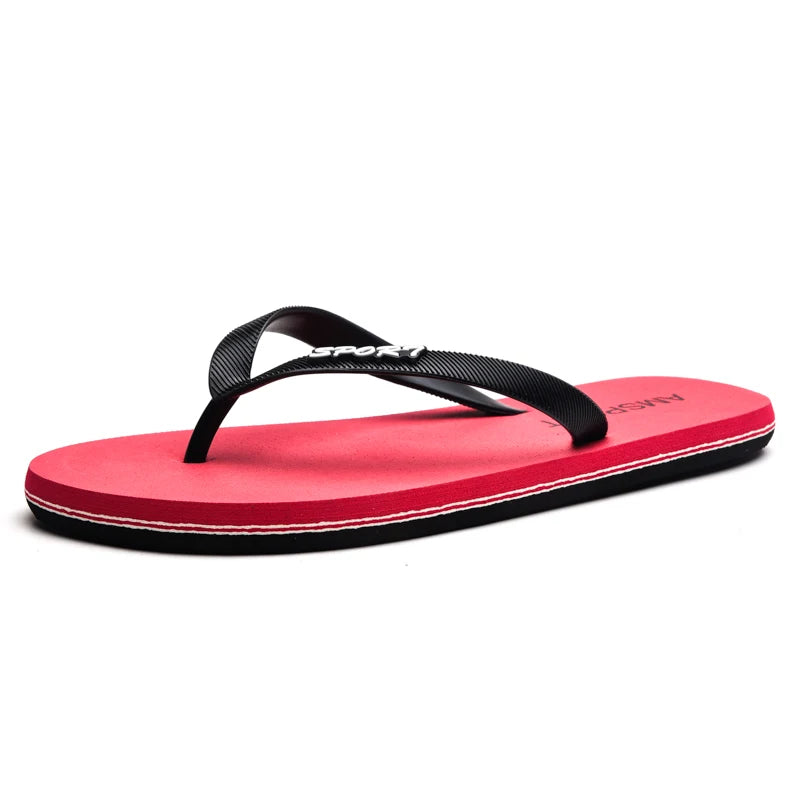 Men's flip flops for summer wear, new outdoor daily anti slip splint flip flops for men's beach shoes