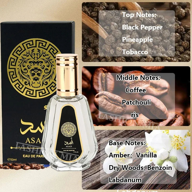 50ml Original Women's Yara Perfume Lasting Portable Fragrance Christmas Gift Set Moi Tous Asad Candy Women & Men Arabic Perfumes