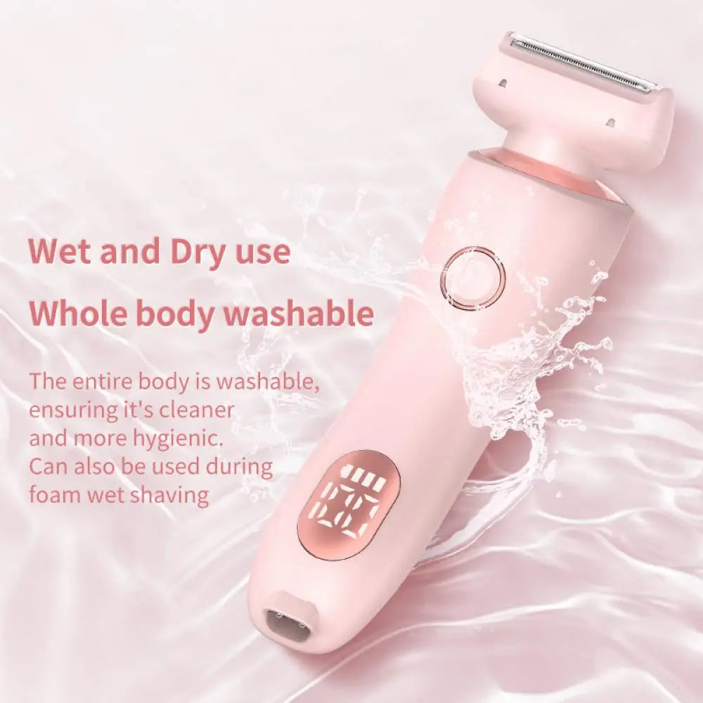 Electric Razors for Women 2 In 1 Bikini Trimmer Face Shavers Hair Removal for Underarms Legs Ladies Body Trimmer IPX7 Waterproof